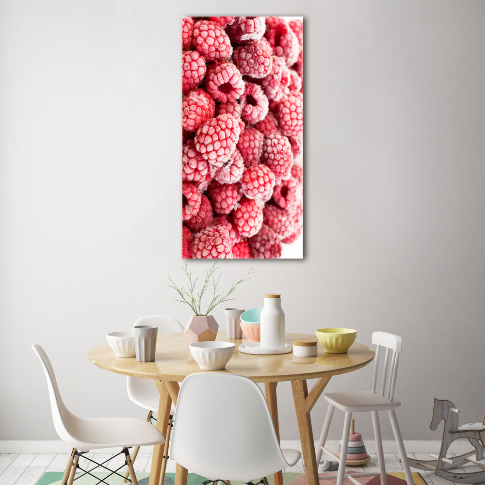 Tableau en verre Framboises