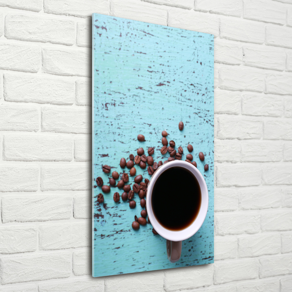 Tableau photo sur verre Tasse de café