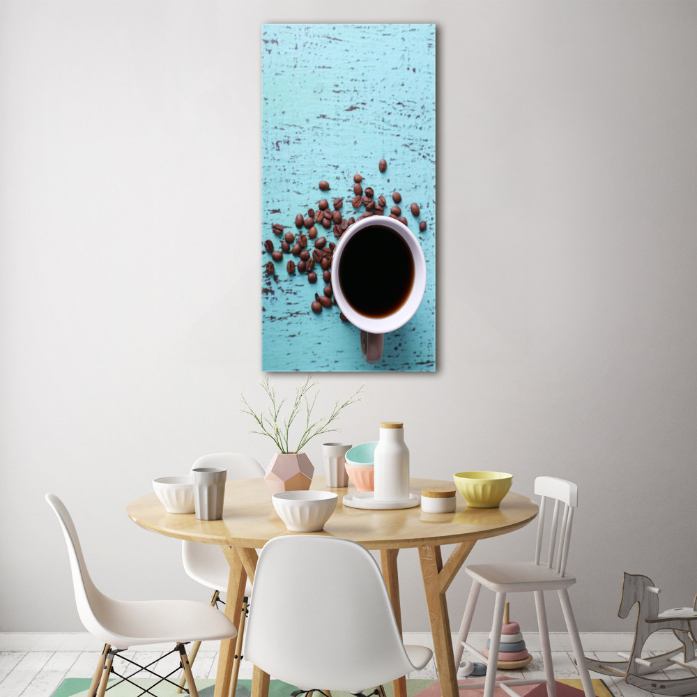 Tableau photo sur verre Tasse de café