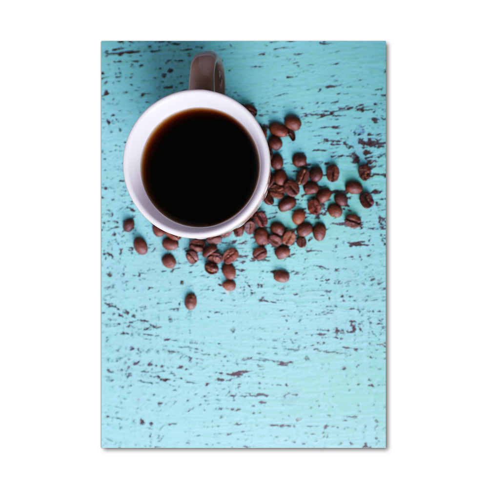 Tableau photo sur verre Tasse de café