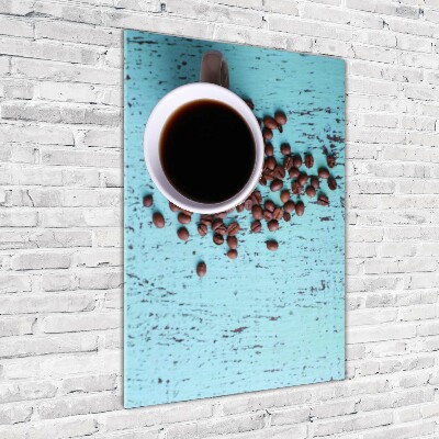 Tableau photo sur verre Tasse de café