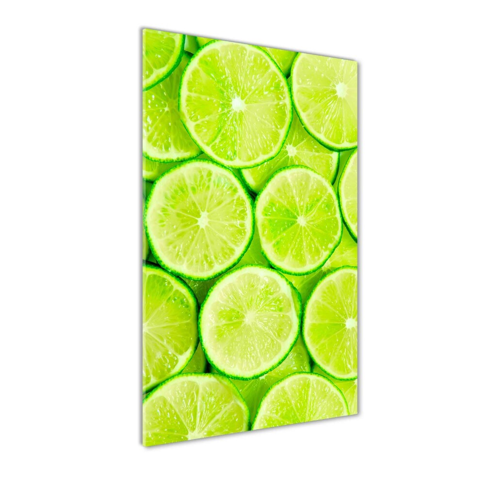 Tableau photo sur verre Citrons verts