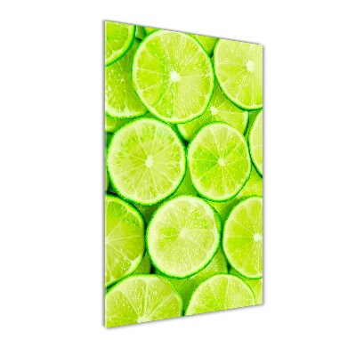 Tableau photo sur verre Citrons verts