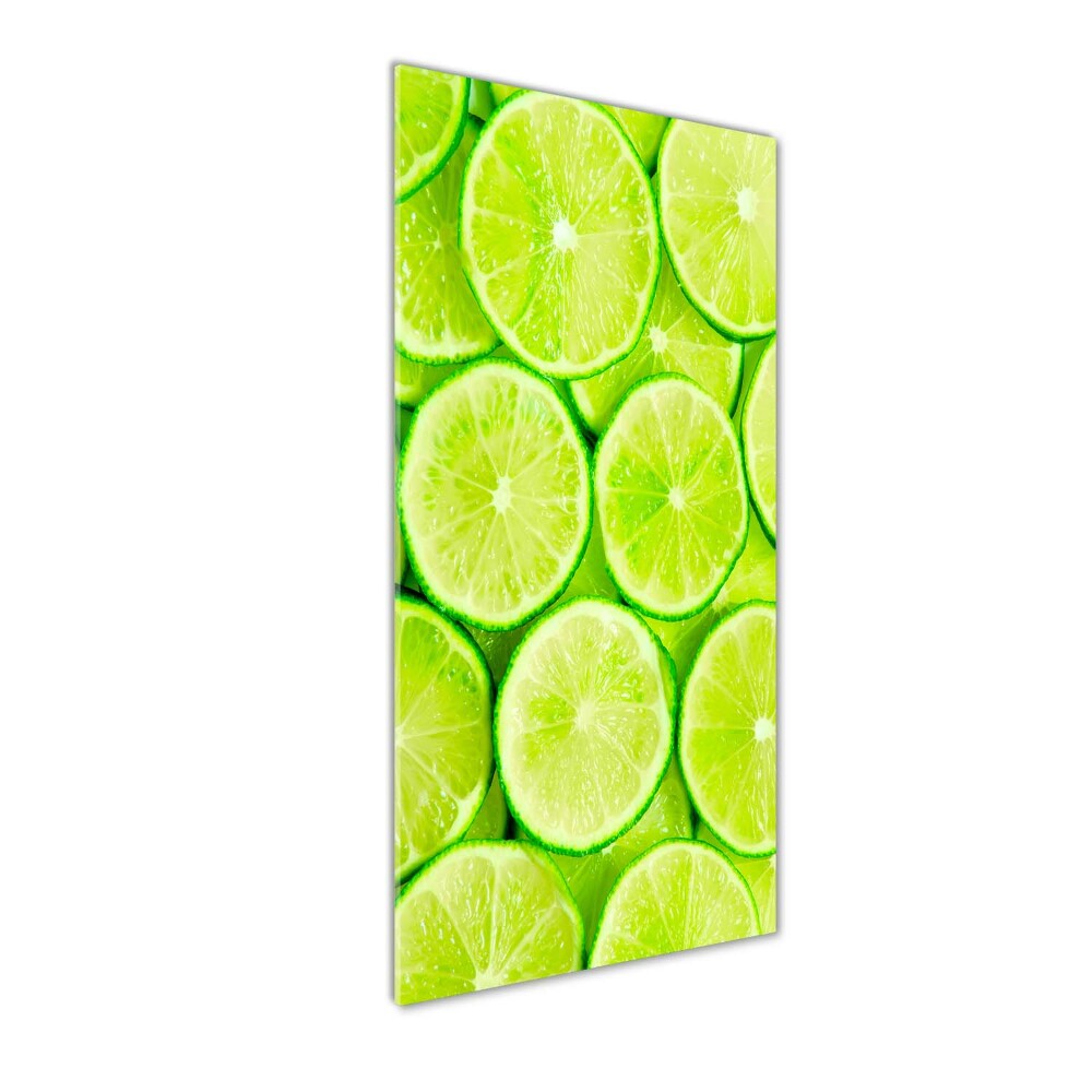 Tableau photo sur verre Citrons verts