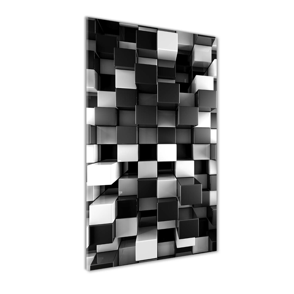 Tableau en verre Abstraction cube