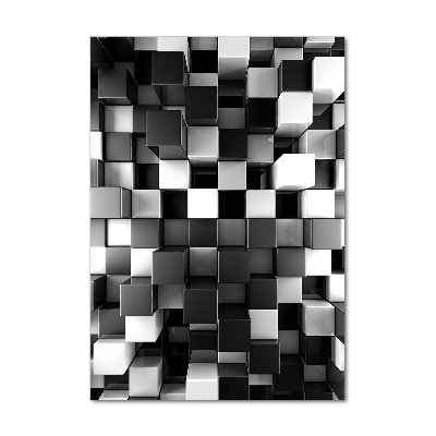 Tableau en verre Abstraction cube