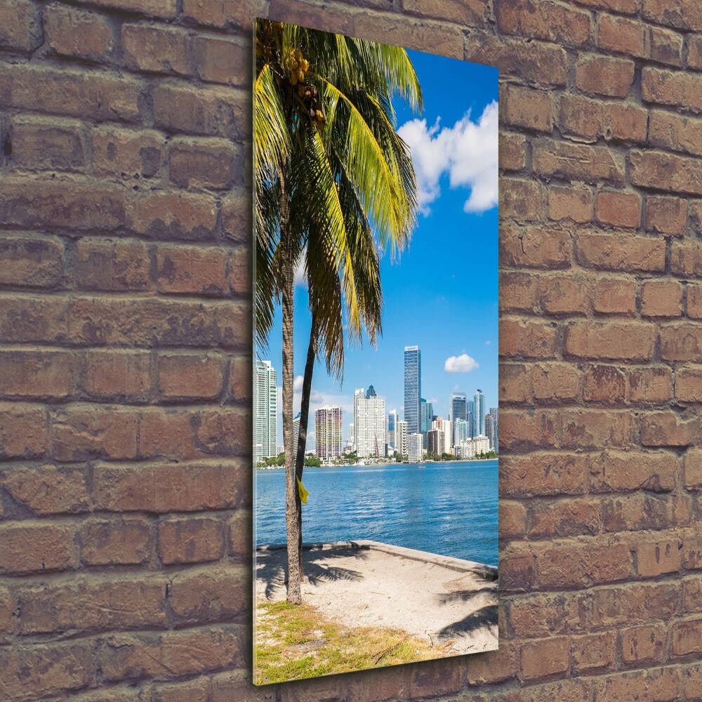 Tableau photo sur verre Miami