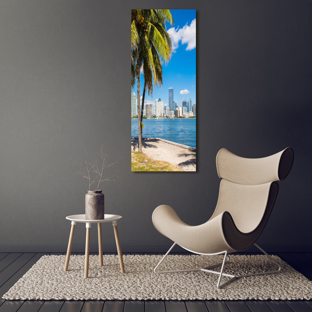 Tableau photo sur verre Miami