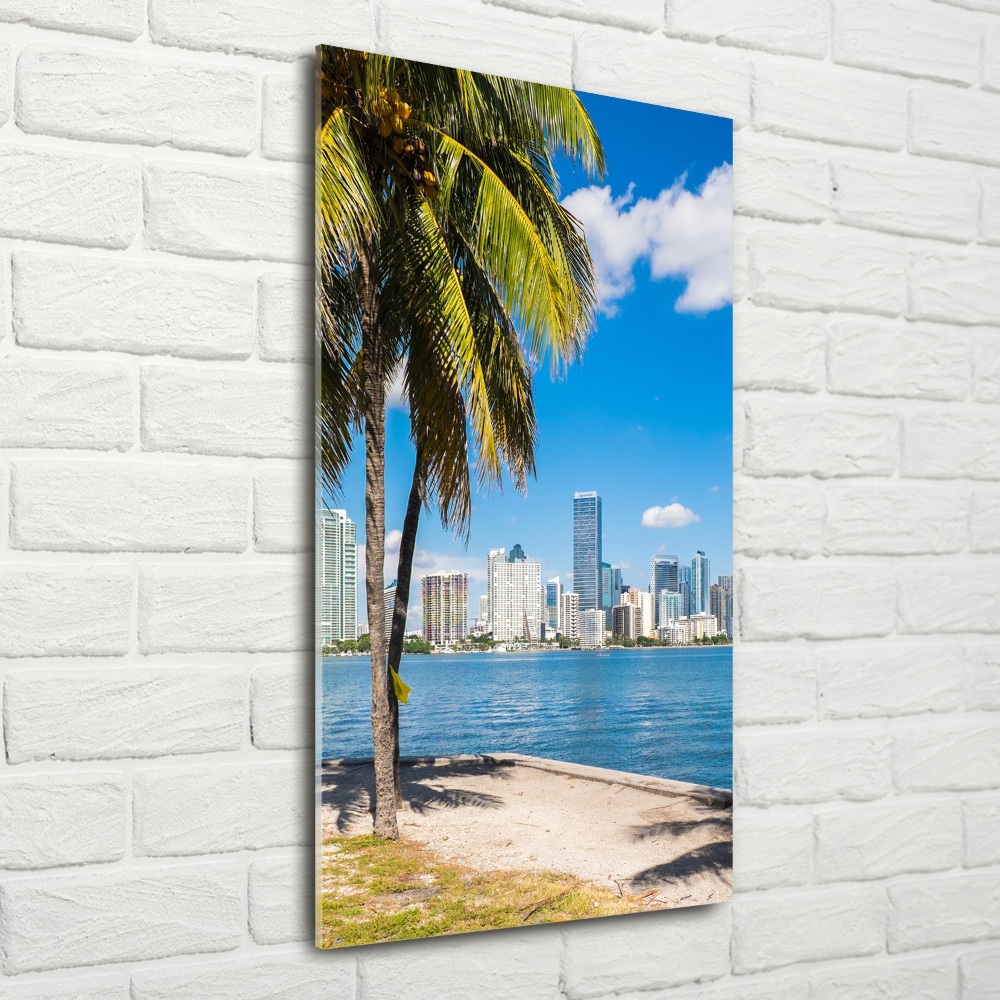 Tableau photo sur verre Miami