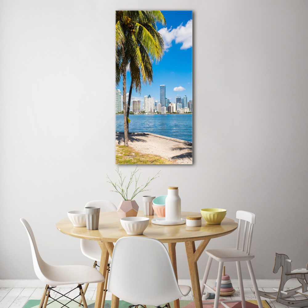 Tableau photo sur verre Miami