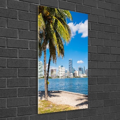 Tableau photo sur verre Miami