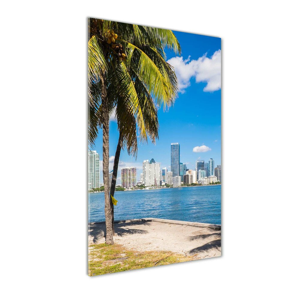 Tableau photo sur verre Miami