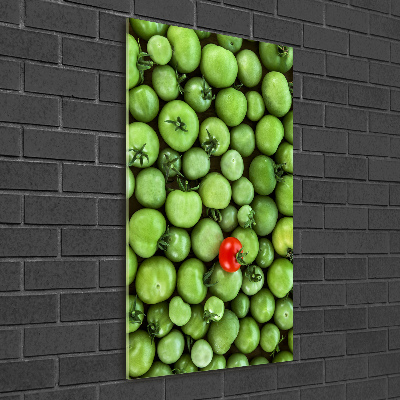 Tableau sur verre Tomate rouge