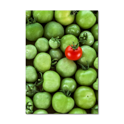 Tableau sur verre Tomate rouge