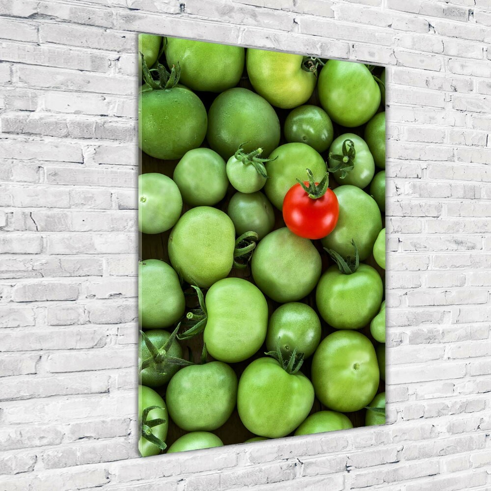 Tableau sur verre Tomate rouge