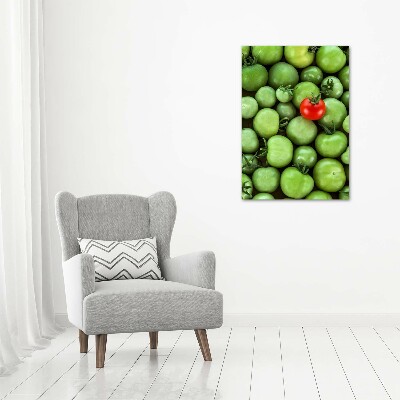 Tableau sur verre Tomate rouge