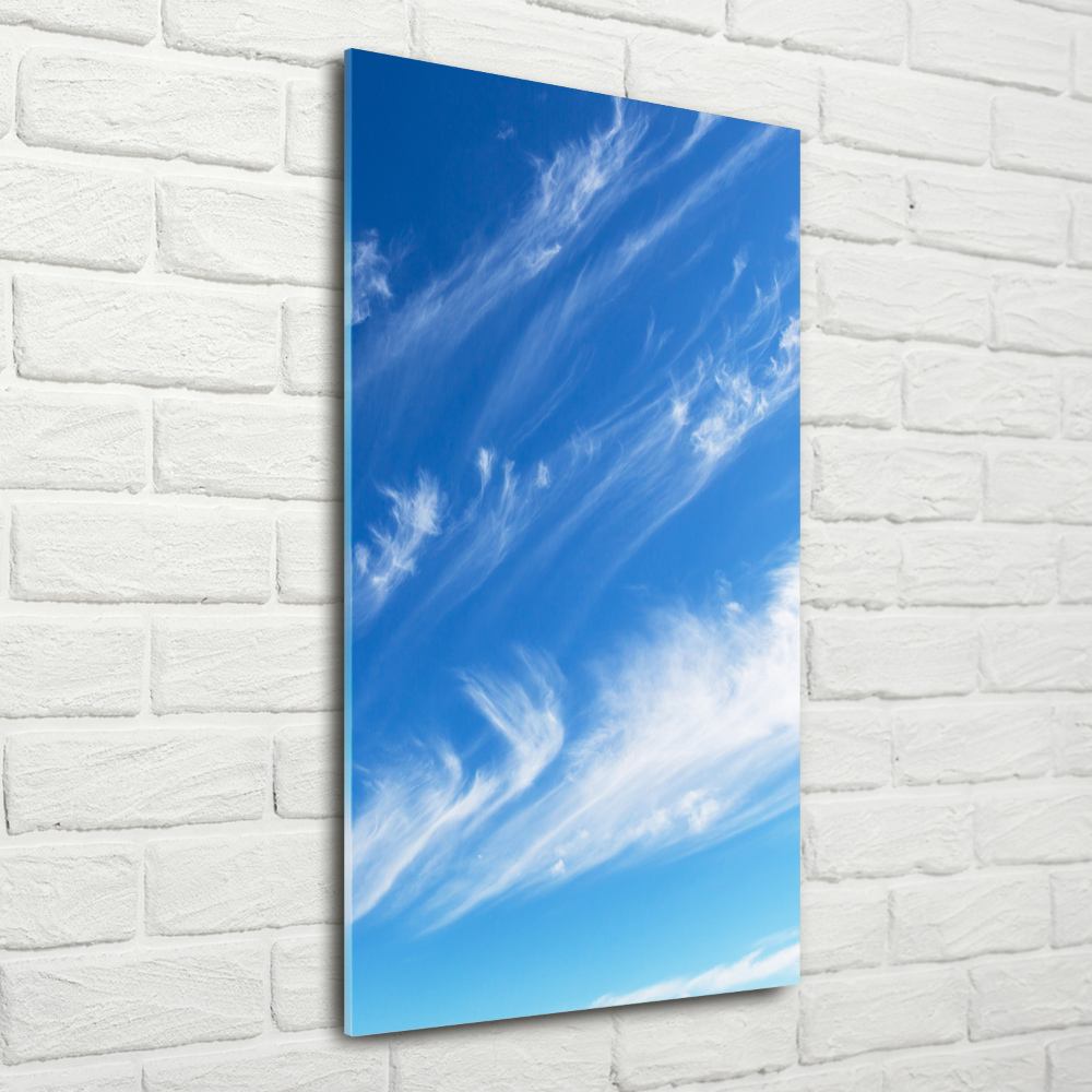 Tableau en verre Nuages dans le ciel bleu