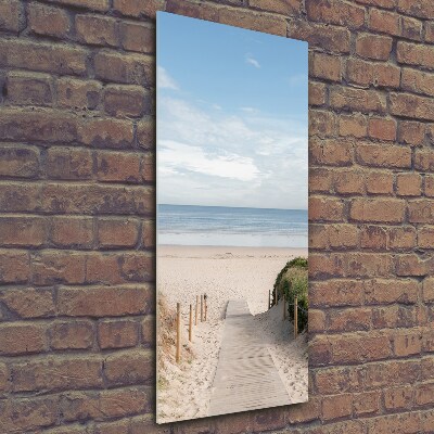 Tableau en verre Sentier vers les plages