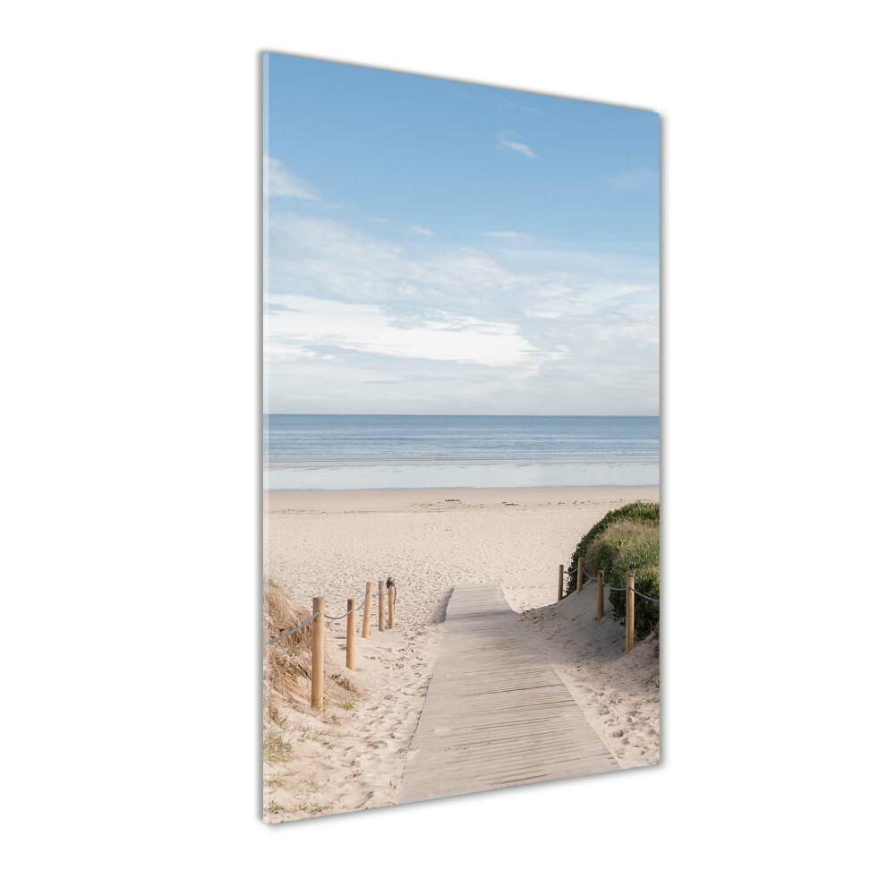 Tableau en verre Sentier vers les plages