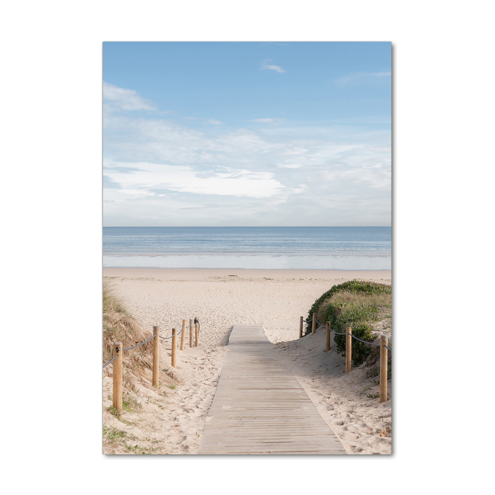 Tableau en verre Sentier vers les plages