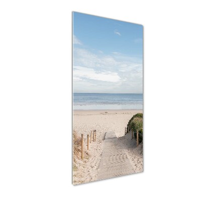 Tableau en verre Sentier vers les plages