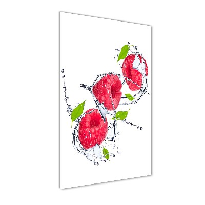 Tableau sur verre Framboises