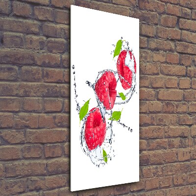 Tableau sur verre Framboises