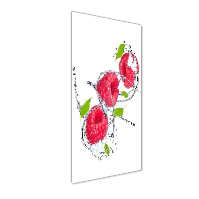 Tableau sur verre Framboises