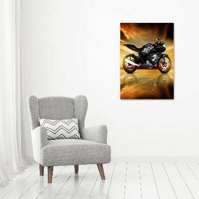 Tableau sur verre Moto