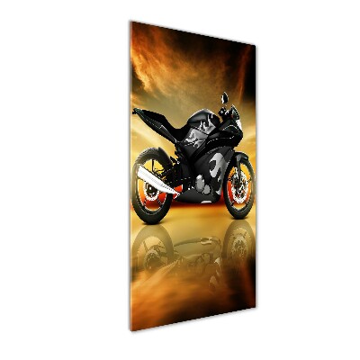 Tableau sur verre Moto