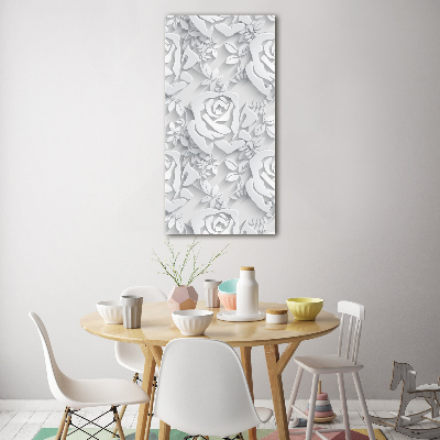 Tableau sur verre Roses plantes