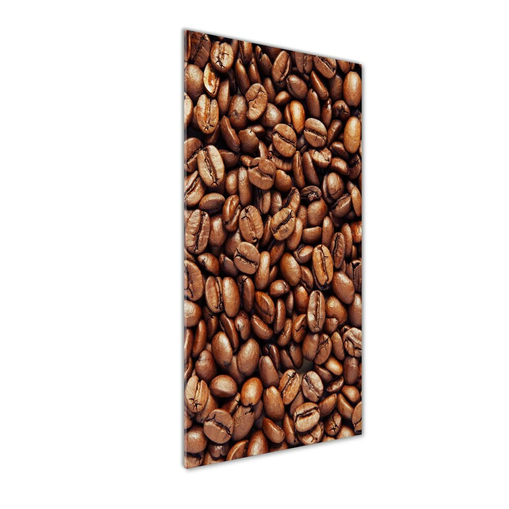 Tableau verre imprimé Grains de café motif