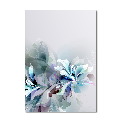 Tableau verre imprimé Fleurs abstraites