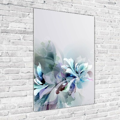 Tableau verre imprimé Fleurs abstraites