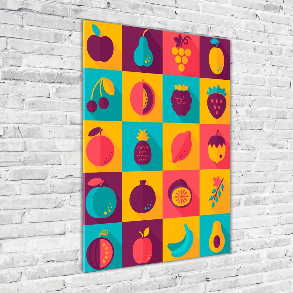 Tableau imprimé sur verre Fruits