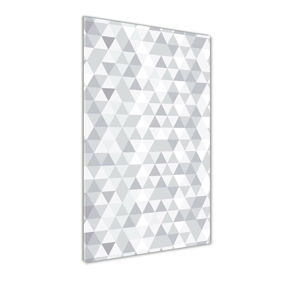 Tableau en verre Triangles gris