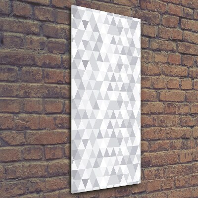 Tableau en verre Triangles gris