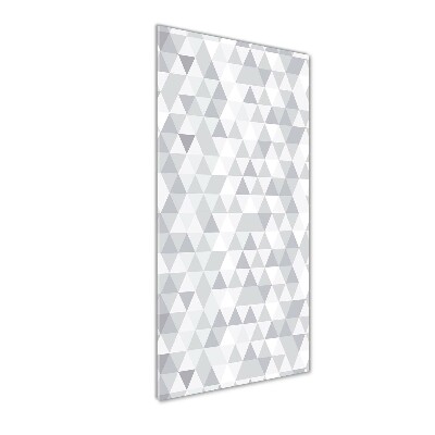 Tableau en verre Triangles gris