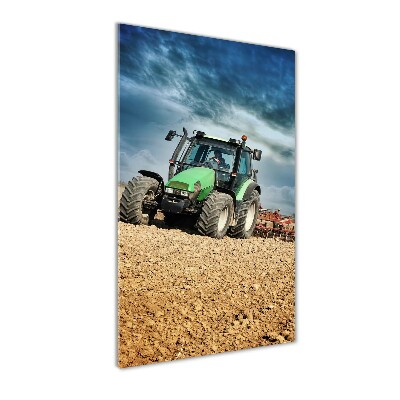 Tableau photo sur verre Tracteur