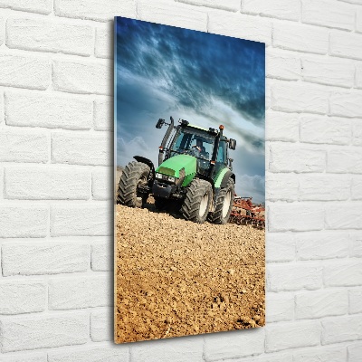 Tableau photo sur verre Tracteur