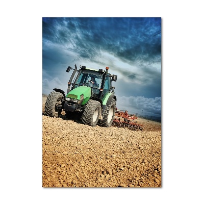 Tableau photo sur verre Tracteur