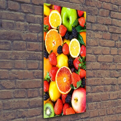 Tableau imprimé sur verre Fruits sains