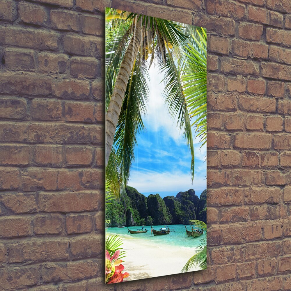 Tableau en verre Plage tropicale