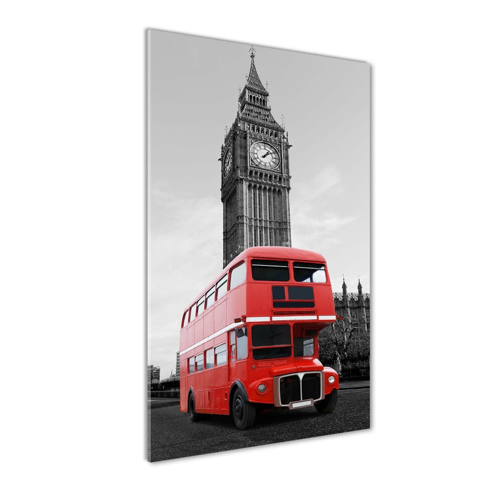 Tableau en verre Bus londonien