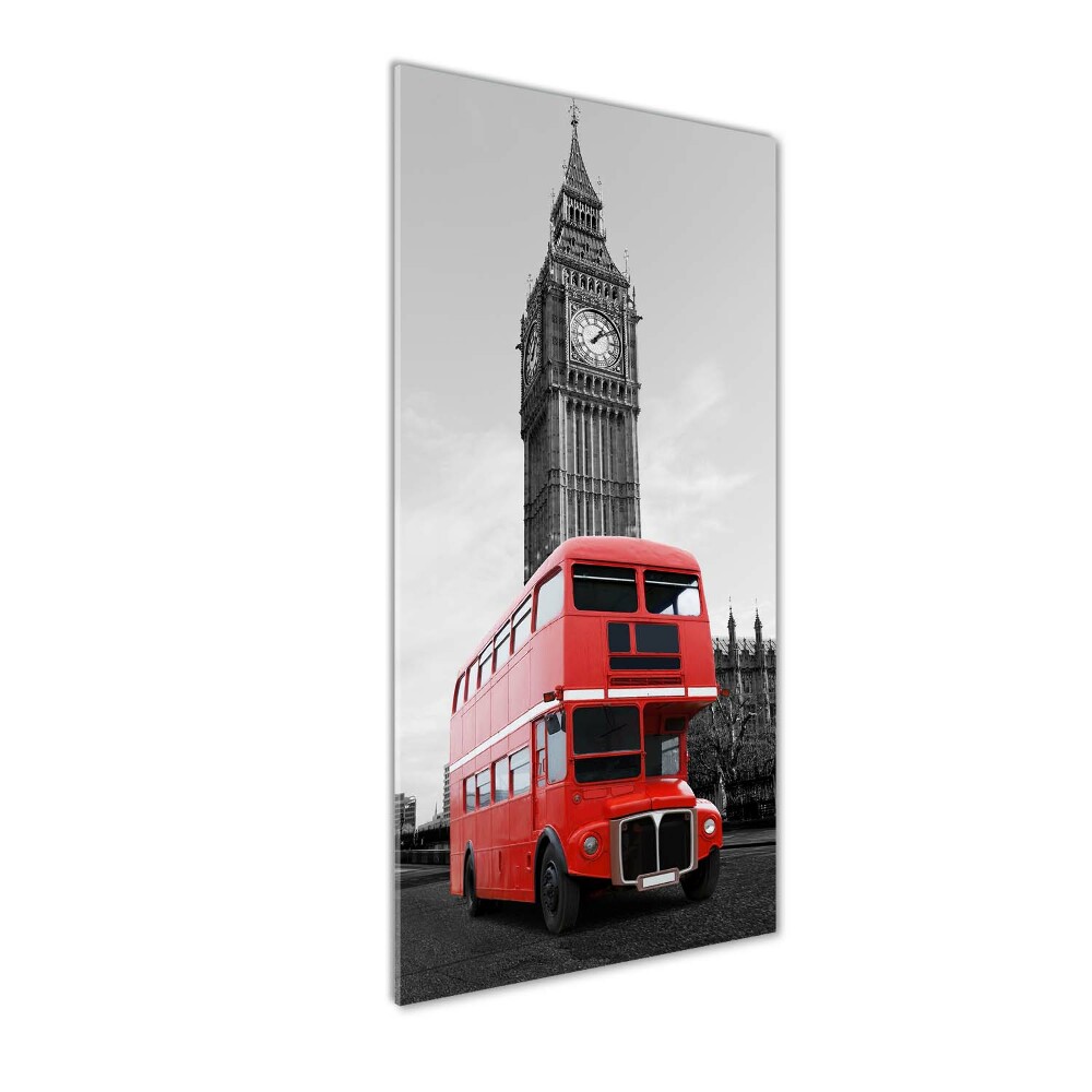 Tableau en verre Bus londonien