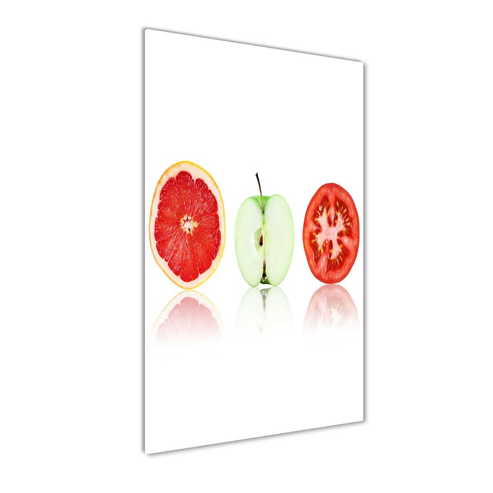 Tableau sur verre Fruits et légumes