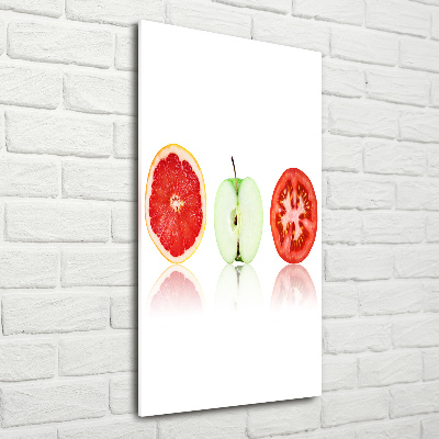 Tableau sur verre Fruits et légumes