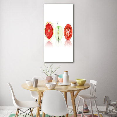 Tableau sur verre Fruits et légumes