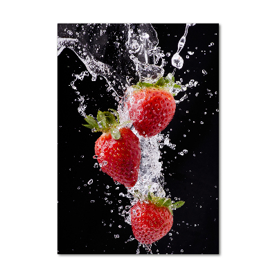 Tableau en verre Les fraises