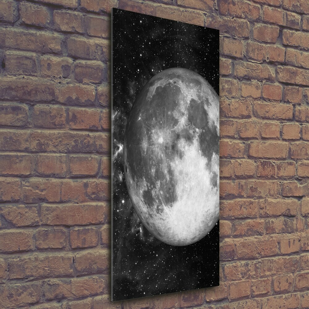 Tableau photo sur verre Lune